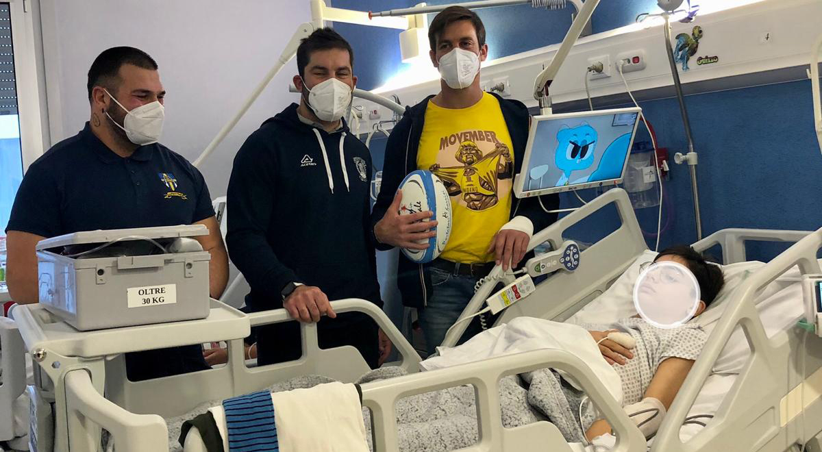 Rugby in Ospedale: attività e volontari